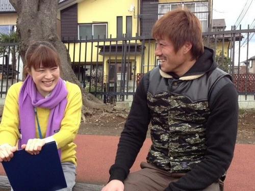 とても気さくな赤井選手！話が弾みます♪